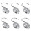 Curtain Hooks Shower Hooks Rhinestone 12pcs 6.2x5cm 9