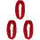 3Rolls Red DIY Craft Rope Woven Bag Thread Handmade Cotton Cord 2