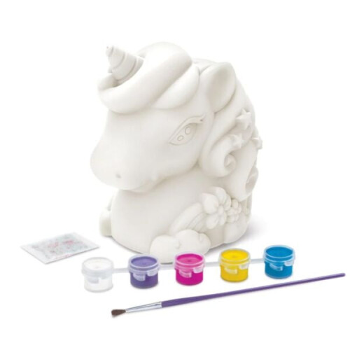 4M Kidzmaker Bemalen Sie Ihre eigene Mini-Glitzer-Einhornbank 1