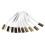 Brass Wire Brush Set Curved Handle 10pcs Nozzle 11