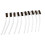 Brass Wire Brush Set Curved Handle 10pcs Nozzle 12