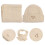 1Set Decoratieve Witte En Sjaal , Zachte Stof 10