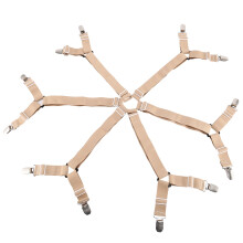 Cinghie del Supporto del Lenzuolo Fascia Elastica Regolabile Fissaggi del Supporto del Lenzuolo con Clip per Bretelle per Materasso A Grandezza