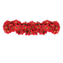 Hoge Kwaliteit Zijden Klaprozen Camellia 5 cm 60 Stks/Partij Kunstbloemen Klaproos Handgemaakte Kleine Bruiloft Decoratie (Rood)