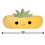 Squishmallows Haustierbett Maui Die Ananas, 75 cm 4