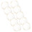 20Pcs Clear Dinner Gold Rimmed Party 2