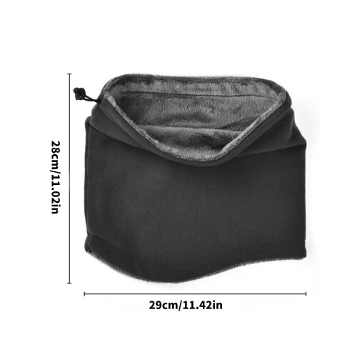 Fleece Neck Warmer Windproof Face Mask 1pc 2