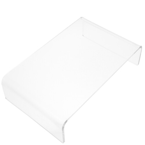 2Pcs Clear Acrylic Computer Stand Riser for Ergonomic Monitor Display 2