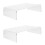 2Pcs Clear Acrylic Computer Stand Riser for Ergonomic Monitor Display 6