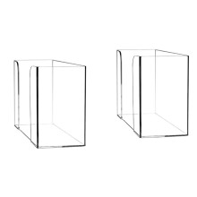 Distributeurda Serviettes en Papierda Comptoir 2 PièCes Porte-Serviettes D'Invité Transparent pour Serviettes en Papier PliéEs en C ou à Plis