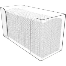 Distributeurda Serviettes en Papierda Comptoir 2 PièCes Porte-Serviettes D'Invité Transparent pour Serviettes en Papier PliéEs en C ou à Plis