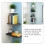 9Pcs White Corner Floating Shelves Wall Display for Bedroom Decor 7