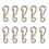 Alloy Carabiner Clip Tiny Spring Snap Hook Carabiners for Backpack Keychains Accessories(Silver) 1