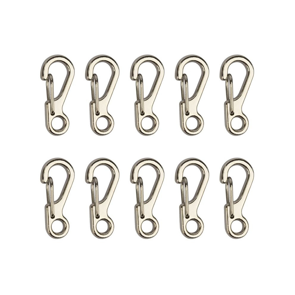 Alloy Carabiner Clip Tiny Spring Snap Hook Carabiners For Backpack Keychains Accessories(Silver) 6031999928147