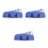 3Pièces Instrument Mélodica 32 Clés Bleu Avec Étui De Rangement 5