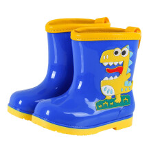 Scarpe da pioggia per bambini con stampa di dinosauri dei cartoni animati, stivali da pioggia antiscivolo in PVC per esterni, stivali da pioggia per