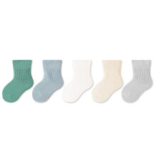 Cotton Ankle Socks for Newborn Boys and Girls Green 1 Year