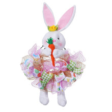 Guirlanda de Coelho da Páscoa para Porta de Entrada – Guirlanda Artificial Decorativa de Primavera, Compatível com Temas de Páscoa