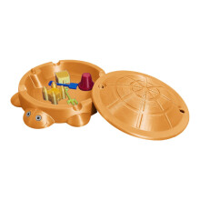 Mini bac à sable tortue de bureau (orange)