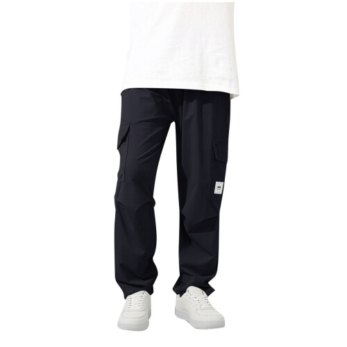 Εφηβικό Αγόρι Παντελόνι Baggy Cargo Ίσιο Φαρδιά Πόδια Ελαστική Μέση Καθημερινό