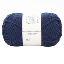 Hilo tejido a mano n. 2 azul oscuro, 1 unidad = 100 g. Hilo de algodón tejido a mano, hilo de ganchillo suave para tejer a mano, suéteres