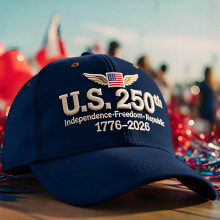 Amerikansk bursdagshatt1776–2026 250-årsjubileumshatt for menn og kvinner Myke patriotiske gaver