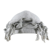 Turbán fejkendők férfiaknak, szatén bélésű turbán nőknek, vintage csavart bársony durag ajándékok, szürke, szabad méret