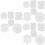 18Pcs Durable Silicone Snowflake Pendant Molds for Xmas Crafts 7