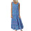 Γυναικεία Boho Floral Maxi Φορέματα Αμάνικα Φόρεμα με Αμάνικο Φόρεμα για ηλιοβασίλεμα 1