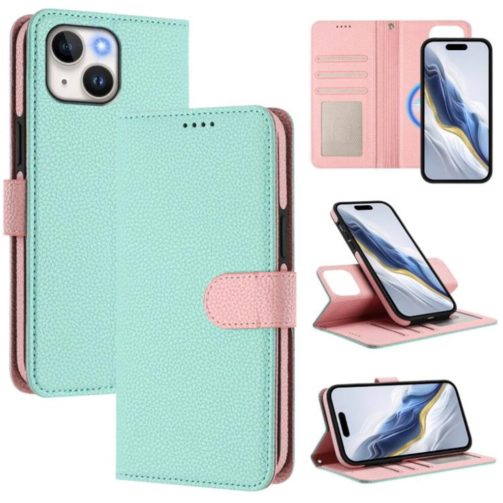 Rfid-Blocking Detachable Bicolor Wallet Case For Iphone 937196974146