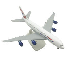 British Airways A380 schaalmodel 1/400, aluminium vliegtuig voor volwassen hobbyisten, verzameling en display, 20 cm