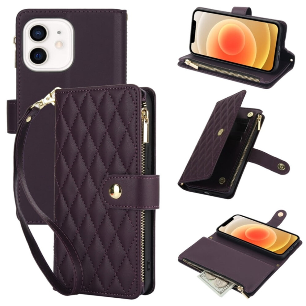 Rfid-Blocking Flip Wallet Case For Iphone 12 6.1 Inch Dark 937196975037