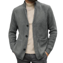 Men's Cardigan Sweaters Fuzzy Trench Coat Solid Color Men Long Sleeve Pullover Solid Coat Blouse Bedroom for Men