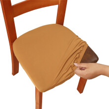 Rugalmas székhuzatok, 1 db-os csomag, rugalmas étkezőszékhuzatok (35-45 cm), vízálló és foltálló, puha, szálcsiszolt poliészter