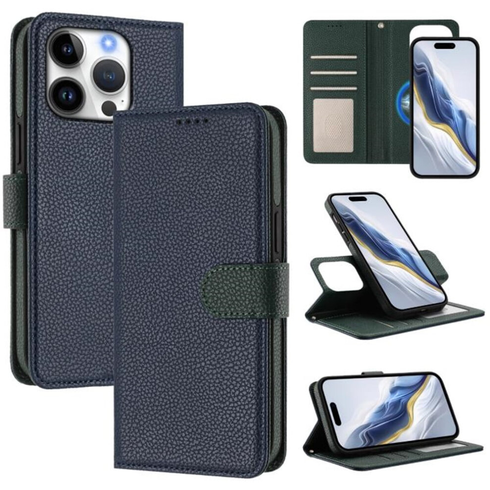 Rfid Blocking Detachable Bicolor Wallet Case With Magnetic 937196976126