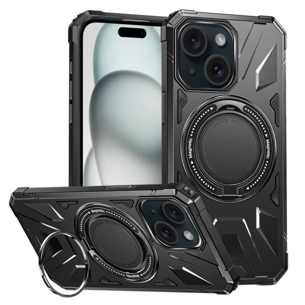Iphone 15 6.1 Inch Case With Magnetic Ring Holder And 937196976782