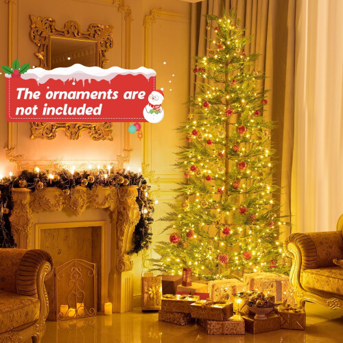 Pre-Lit Christmas Tree Warm White LED 36 inch with Stand