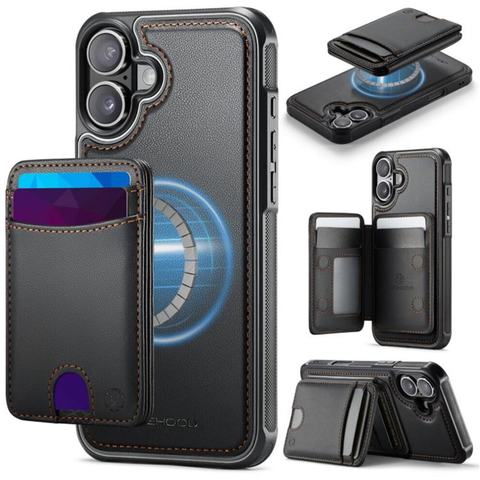 Jeehood Iphone 17 Case: Pu Leather Rfid-Blocking Magsafe 937196977154