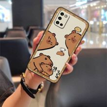 Siliconen telefoonhoesje met cartoonprint, compatibel met Samsung Galaxy A03S/SM-A037G – Schokbestendig, vuilafstotend, stootbestendig, waterdicht,