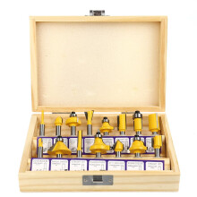 Router Bits Set Carbide 1/4 Inch Shank 15 Pieces