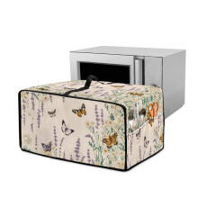 Butterfly Floral Toaster Oven Cover – Linen-Look Polyester, Stain-Resistant, 22.5"x18.5"x13", Large Kitchen Dust Cover & Decor