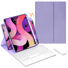 Cás Méarchláir atá Comhoiriúnach le iPad Pro11 orlach (4ú–1ú Glúin, 2022–2018), Seastán Rothlach 360, Trackpad Il-theagmhála,