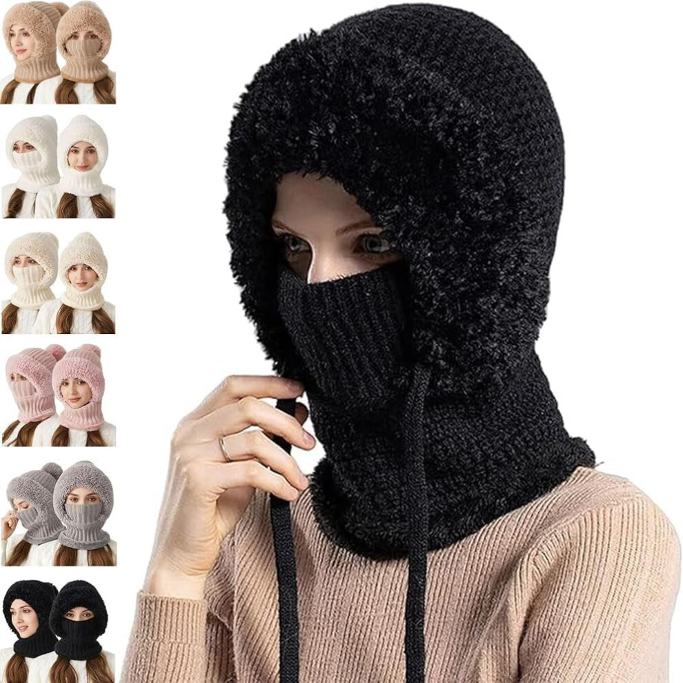 3-In-1 Beanie Hat With Scarf And Mask Winter Cold-Resistant 939152670666