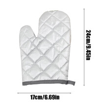 Silver Microwave Oven Gloves Heat-Resistant 1pc