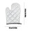 Silver Microwave Oven Gloves Heat-Resistant 1pc 1