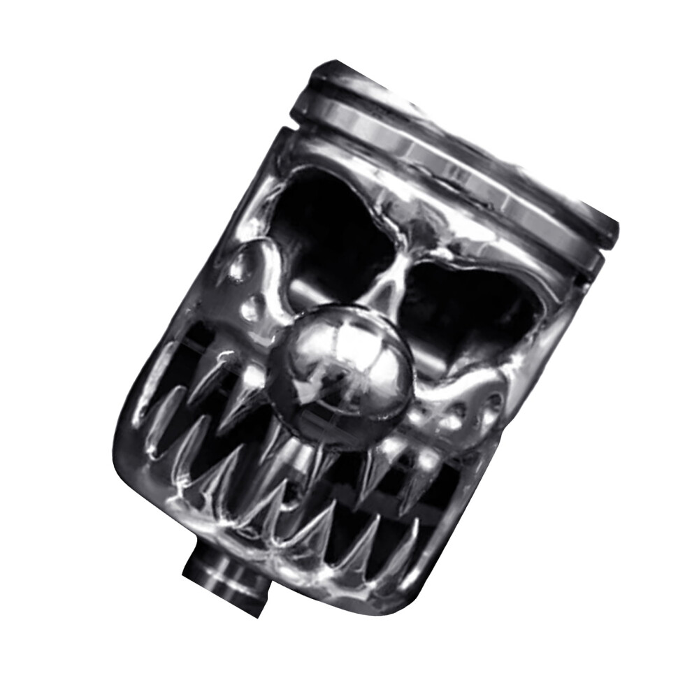Automatic Manual Vehicle Motorcycle Piston Stainless Steel Skull Shape Shifter Knob Car Shifts Head Shifting Lever 9357860063982