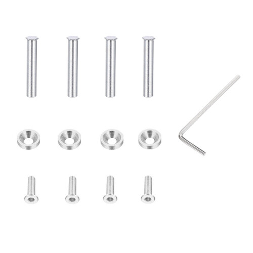 4Pcs PC Computer Case Cooling Fan Screws Tapping Screw Fan Mount Screws Long Short Replacement Part