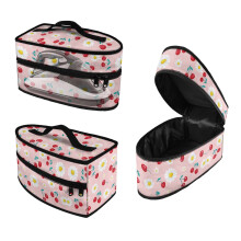 Steamer Storage Bag Cherry Daisy Pattern Portable Zipper