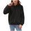 Fleece-hættetrøje til piger, 4-15 år, ensfarvet pullover med 7