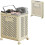 Raidley Collapsible Laundry Basket with Wheels, Foldable Portable Hamper for Home – Compatible with #B,M 1